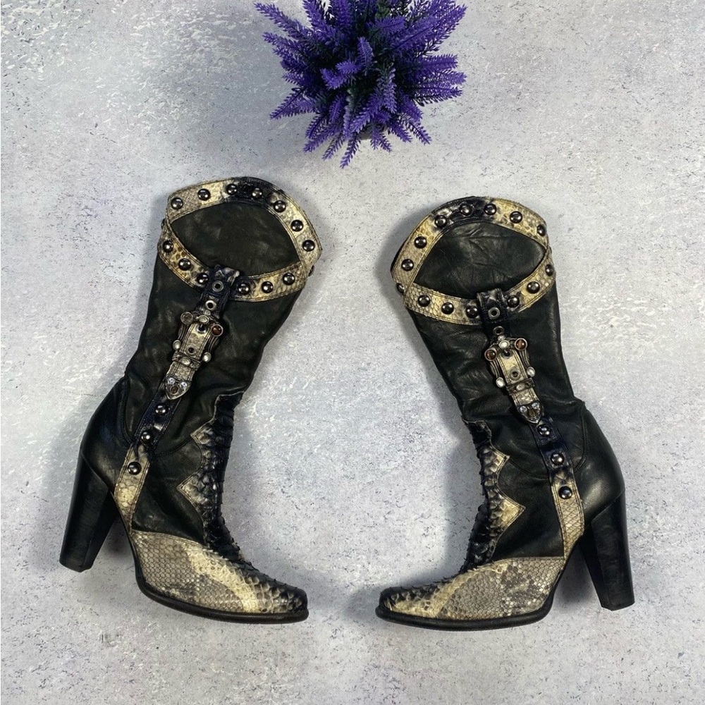 Cowboy Loriblu Women Leather Boots in Cowboys Style